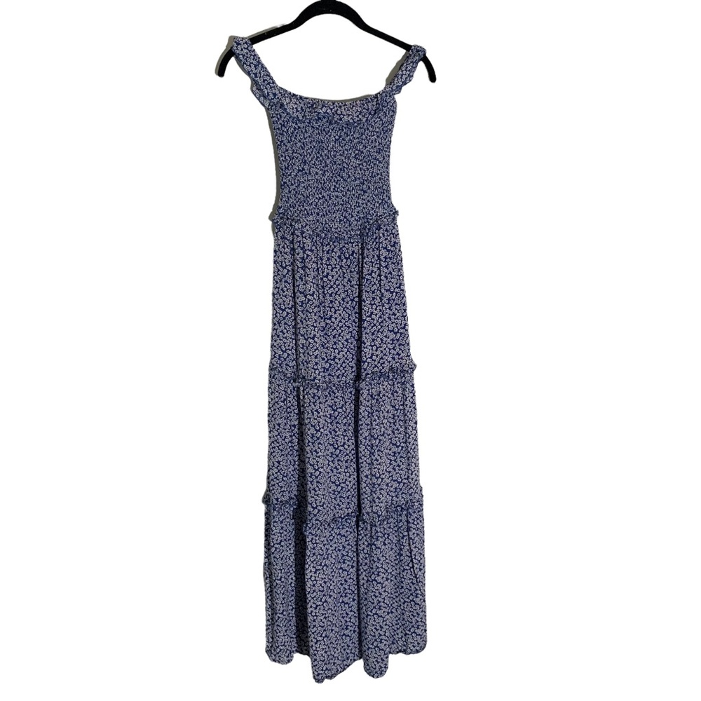 Petal & Pup Blue Floral Midi Dress